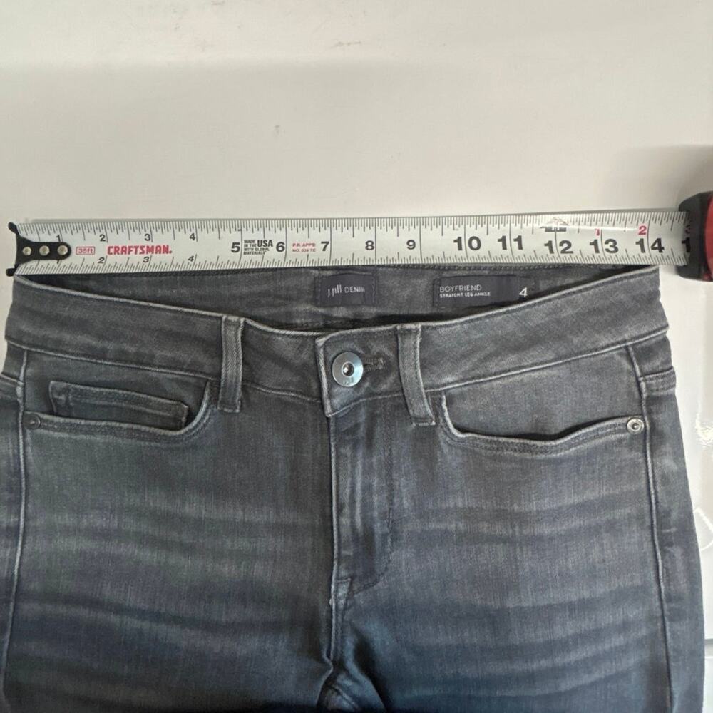 J. Jill Boyfriend Gray Straight Leg Ankle Stretch Jean Size 4 - Picture 7 of 11